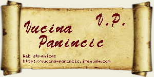 Vucina Paninčić vizit kartica
